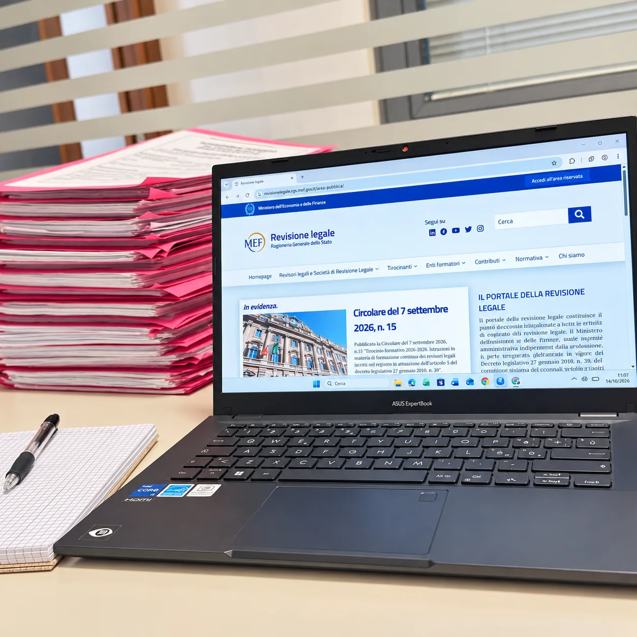 revisione legale, sito del MEF